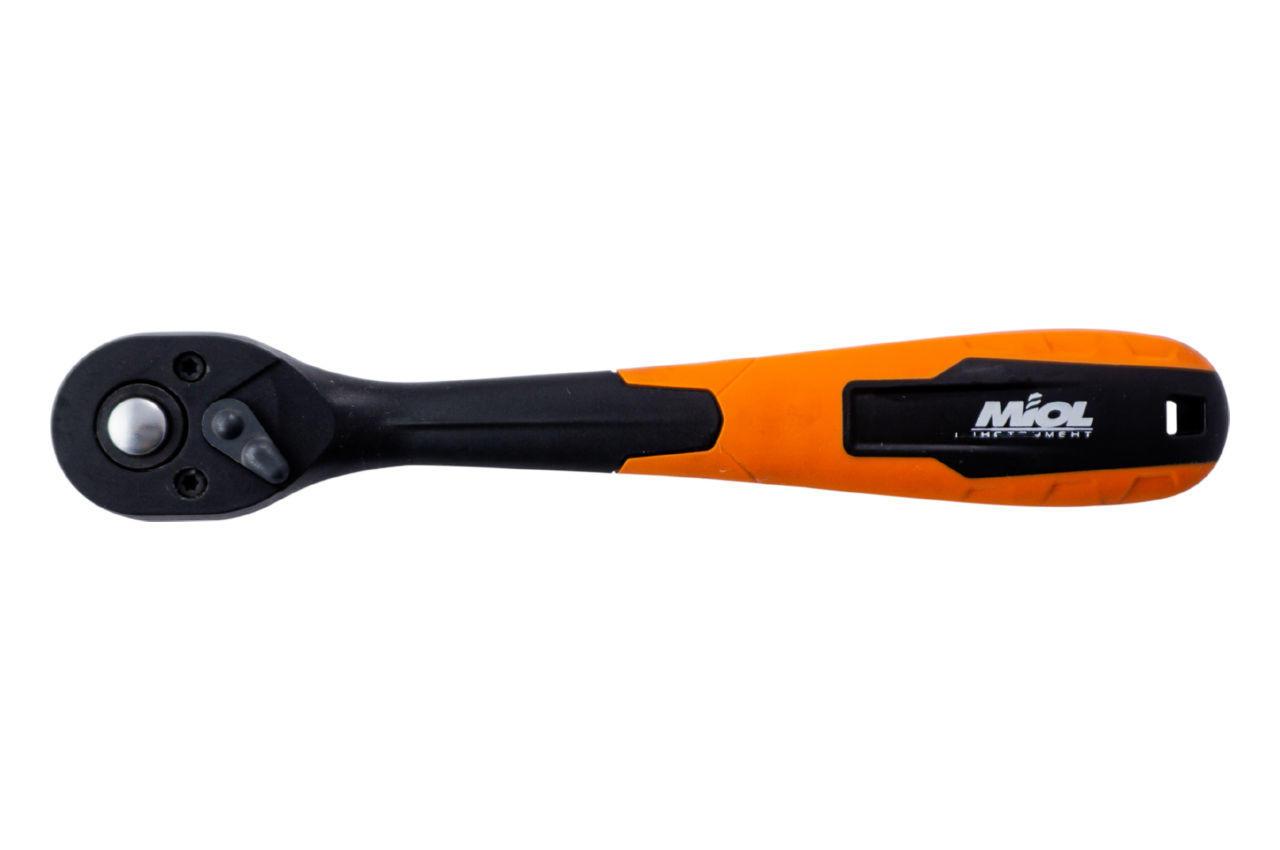 Ключ тріскачковий (ручка з храповим механізмом) Miol — 3/8" x 72T пластик