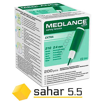 Автоматичний ланцет Медланс Плюс Екстра 21G - Medlance Plus Extra