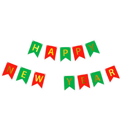Гірлянда розтяжка "Happy New Year", довжина - 2 м, фото 1