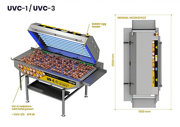 УФ дезінфекція яєць UVC-1