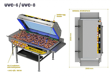 УФ дезінфекція яєць UVC-6