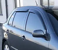 Дефлекторы окон (ветровики) Skoda Fabia 1 hatchback+sedan 1999-2008, ANV - Cobra Tuning, S20100