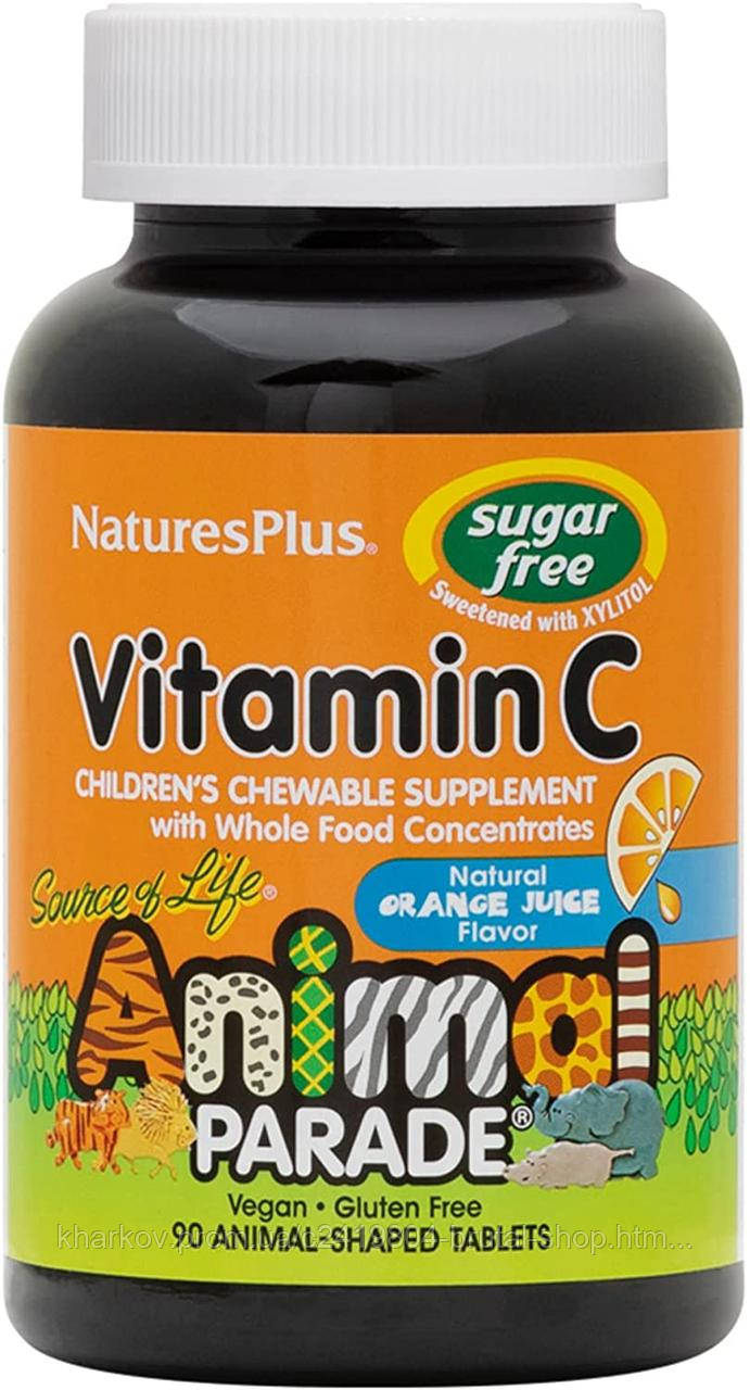 Купить Витамин С для детей, Nature's Plus Vitamin C Childrens 250mg ...