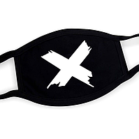 Багаторазова маска OFF-WHITE жіноча, чоловіча Тканинна захисна маска Оф Уайт з принтом Офф Вайт бавовняна
