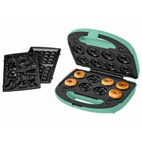 Вафельниця-печиво-пончик 3 в 1 Silver Crest SWEW 750 B3 green