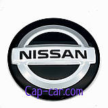 Наклейки 56 мм для дисків з емблемою Nissan. (Нісан) Ціна вказана за комплект із 4 штук, фото 3