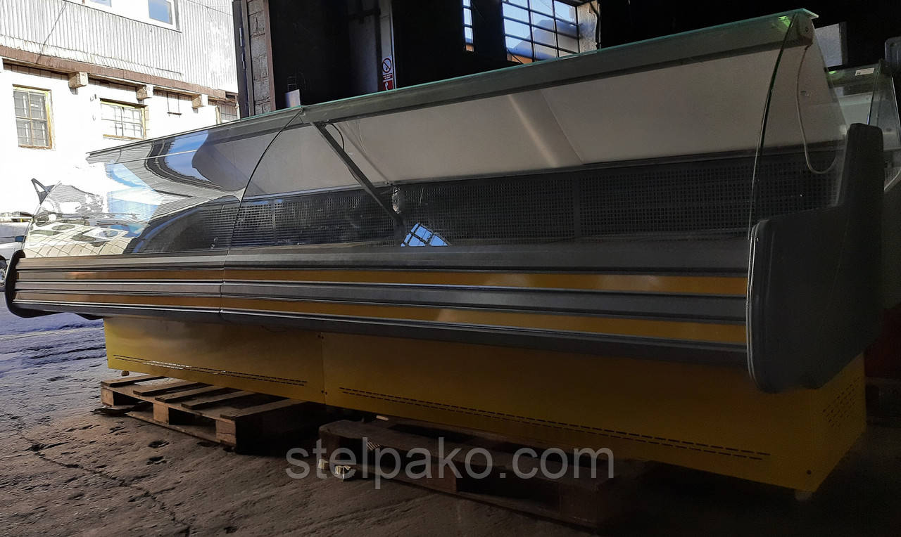 Лінія гастрономічних вітрин «Технохолод Невада» 3.8 м, (Україна), дуже широка викладка 85 см, Б/у, фото 1