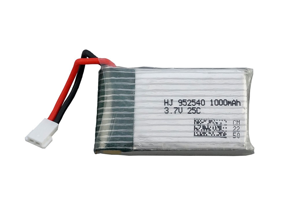 Аккумулятор литий-полимерный 1000mAh 3.7V 902540 высокотоковый 25C для Syma X5C, X5, X5SC, M68, MJX X705C - фото 1 - id-p1515662233