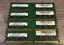 Комплект на 8GB (4x2GB) DDR2 667MHz Hynix PC2 5300U RAM (Intel/AMD) Оперативна пам'ять