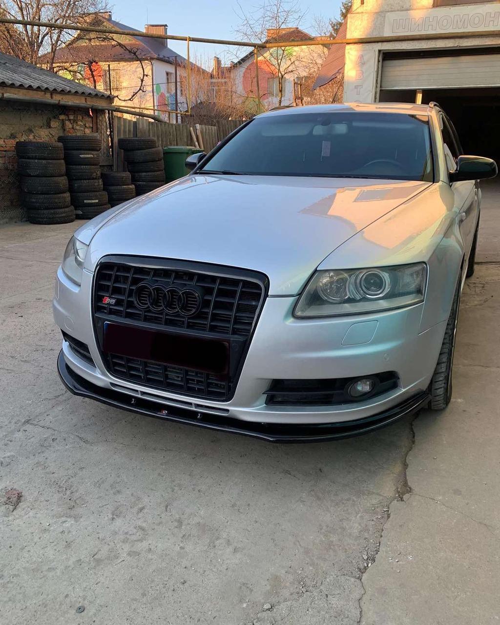 Спліттер Audi A6 C6 S-line (04-08) тюнінг елерон