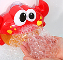 Іграшка для купання Bubble Crab 2028 музичний генератор піни краб, фото 4