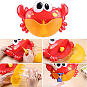 Іграшка для купання Bubble Crab 2028 музичний генератор піни краб, фото 6