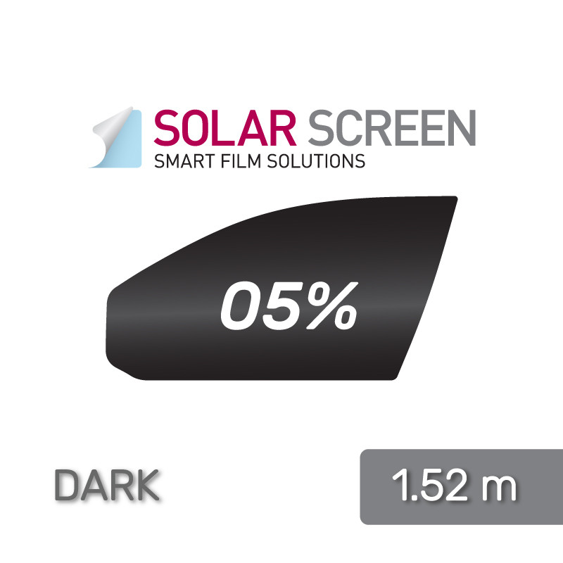 Неметалеві тонувальна плівка Solar Screen Dark 95 C, пропускання 5% — 1.524 м