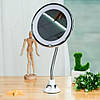 Дзеркало для макіяжу з LED підсвічуванням з 10-кратним збільшенням / Гнучке косметичне дзеркало, фото 7