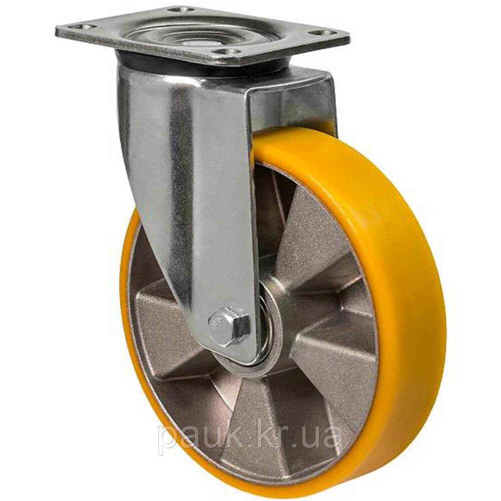 Колесо 5604-М-200-B, Ø 200 мм, 56 Medium, посилене колесо поворотне з кронштейном, вантажне колесо, колесо на візок, фото 1