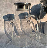 Глечик скляний 1.8 л із металевою кришкою Edenberg EB-19572 Термостійкий скляний чайник-глечик Графін, фото 5