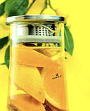 Глечик скляний 1.8 л із металевою кришкою Edenberg EB-19572 Термостійкий скляний чайник-глечик Графін, фото 2