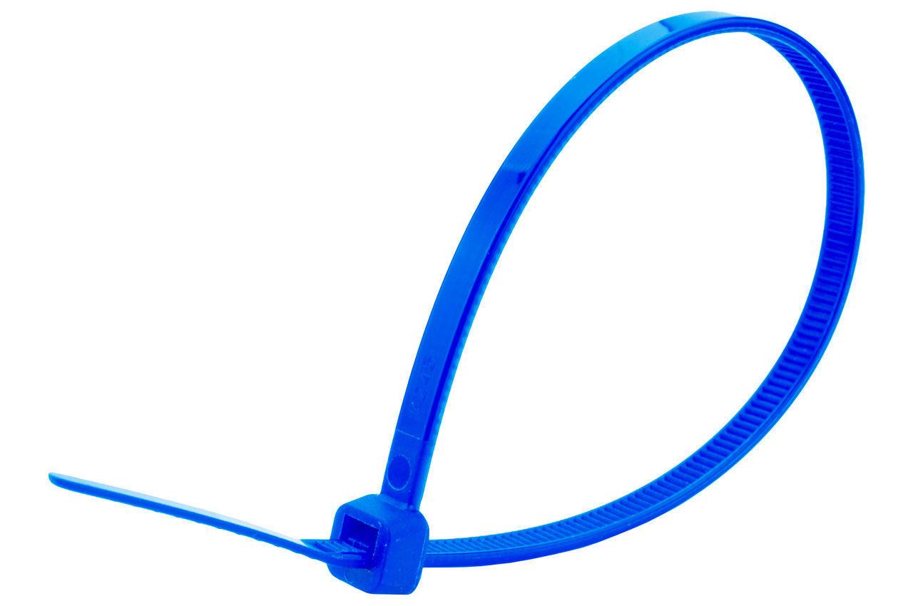 Хомут пластиковий Mastertool — 2,5 x 150 мм синій (100 шт.)