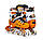 Дитячі розсувні ролики з комплектом захисту Scale Sports оранжеві, розміри 29-33 / 34-38 / 38-41, фото 2