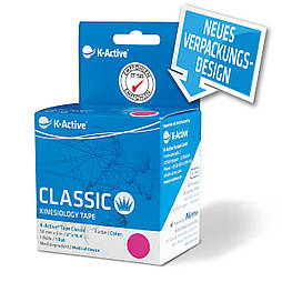 Кинезио тейп K-active Classic, рожевий, 5м*5см