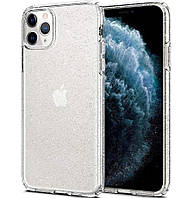 Прозрачный чехол-накладка Spigen Ultra Hybrid Case for iPhone 11 Pro, Glitter (077CS27229)