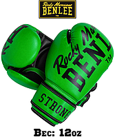 Боксерские перчатки тренировочные Benlee CHUNKY B 12oz, зеленые