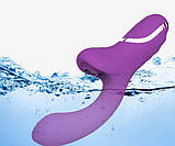 Вакуумний подвійний вібратор Double Sucker арт01, фото 5