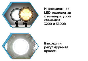 Повний набір студійних LED софтбоксів зі штативами (Софтбокс 50х70 2 шт. + 2 стійки 2м.), фото 3