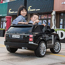 Дитячий електромобіль джип двомісний Land Rover M 4175EBLR-2 (MP3, SD, USB, мотори 4x35W, акум.12V14AH), фото 3