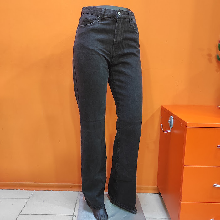 Джинси жіночі палаццо труби котон темно-сірі, фото 1