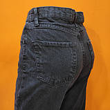 Джинси жіночі палаццо труби котон темно-сірі, фото 4