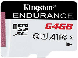 Карта пам'яті Kingston microSDXC 64Gb Endurance A1 UHS-1 (R-95 Mb/s)