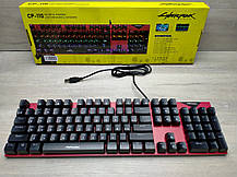 Клавіатура ігрова Cyberpunk RGB CP-110 з підсвіткою дротова, фото 2