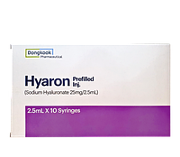 Биоревитализант Hyaron (Хиарон) Sodium Hyaluronate Корея для Европы- 1х2.5 мл