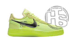 Дитячі кросівки Nike Air Force 1 Low Off-White Volt K0016