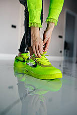 Дитячі кросівки Nike Air Force 1 Low Off-White Volt K0016, фото 5