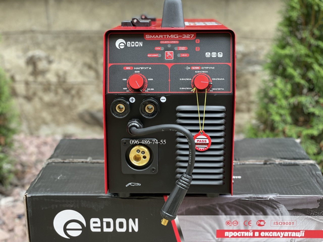 Зварювальний напівавтомат Edon SmartMIG-327 + еврорукав і дріт