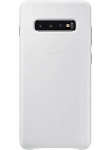 Оригінальний шкіряний чохол Samsung Leather Back Cover White для Samsung Galaxy S10 SM-G973