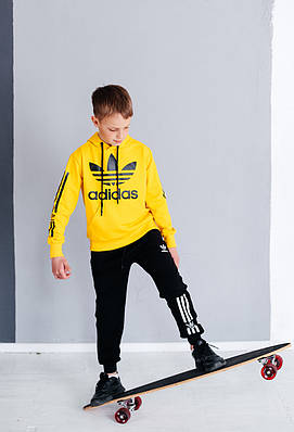 Штани спорт.з логотипом ADIDAS 8-15 років, Темно-синій, 158