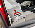 Автомобільна Подушка "Mitsubishi -зміни на краще" флок, фото 4