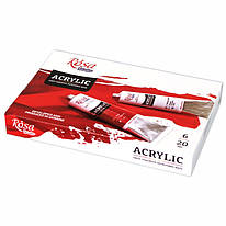 Набір акрилових фарб 6 кольорів по 20 мл Rosa Studio, 9074764
