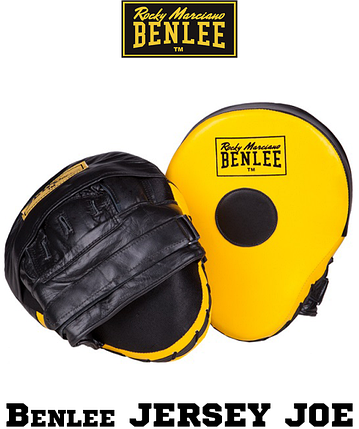 Лапи для боксу тренерські Benlee JERSEY JOE (blk/yellow), фото 1