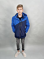 Куртка термо демисезонная CANADA для подростка10-16лет.арт.483, Васильковый с синим, 158