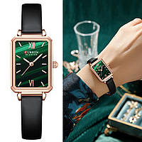 CURREN годинник для жінок люксовий бренд прямокутні кварцові наручні годинники з шкіряним елегантним світильник, фото 1