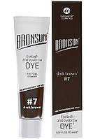 Краска для ресниц и бровей BRONSUN, цвет темно-коричневый #7, 15мл