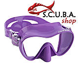 Маска для дайвінгу Cressi F1 Frameless Lilac, фото 3