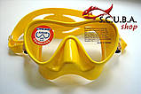 Дитяча маска для плавання Cressi Sub F1 Junior Yellow, фото 4