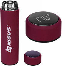 Термос Nisus 450ML з термодатчиком червоний (N.TM-049-R)