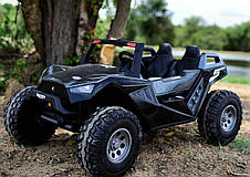 Дитячий електромобіль джип двомісний Bambi M 4170EBLR-2 (MP3, SD карта, USB, мотори 24V4x76W, акум.2x12V7AH), фото 4