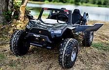 Дитячий електромобіль джип двомісний Bambi M 4170EBLR-2 (MP3, SD карта, USB, мотори 24V4x76W, акум.2x12V7AH), фото 3